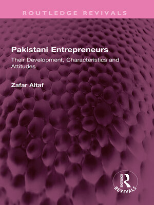 cover image of Pakistani Entrepreneurs